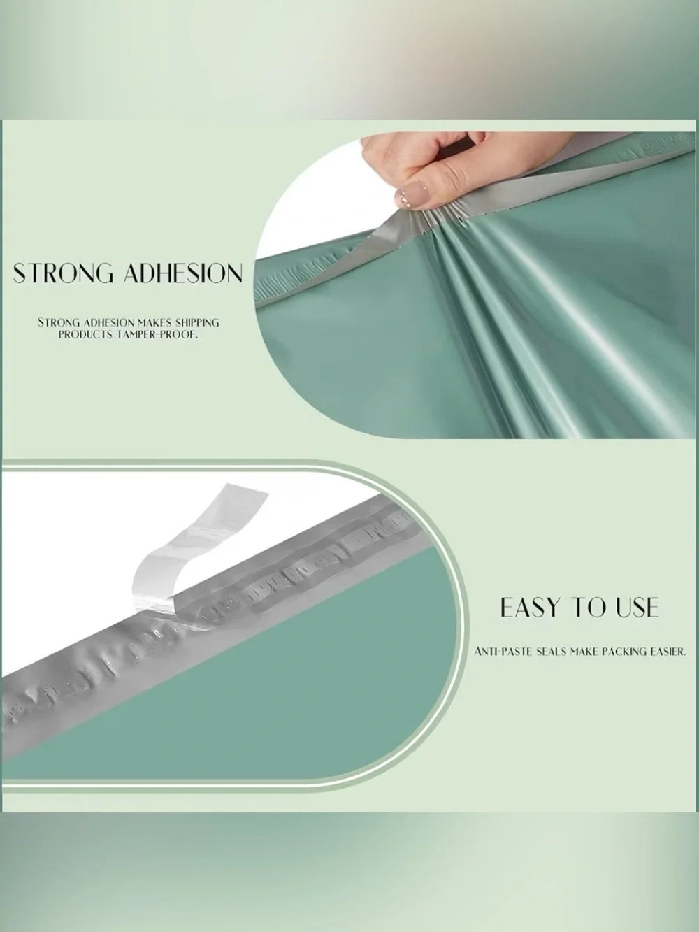 20 Metronic Poly Mailer Bags 10x13 in Grayed Jade Green